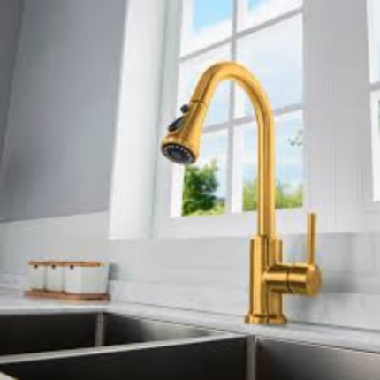 Pull-Down Kitchen Faucet (Sprayer Included)